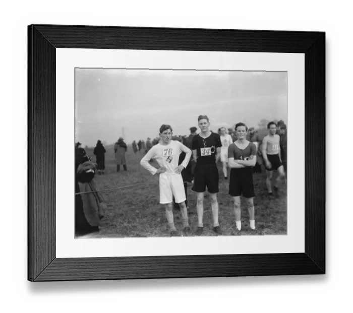 Framed Print : Kent Cross Country Championship Dartford. 1937