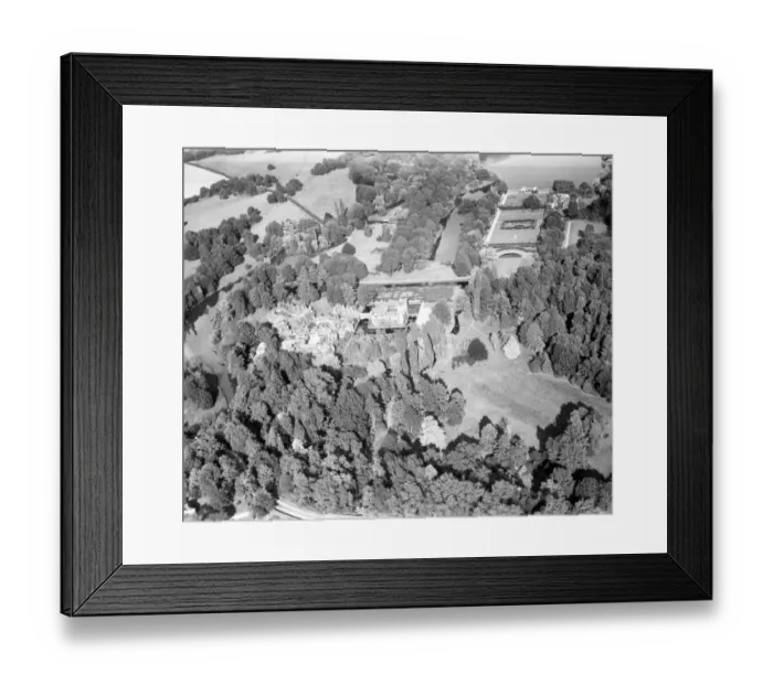 Framed Print : Aerial view of Hever Castle, Hever, Kent, England 15 September 1962