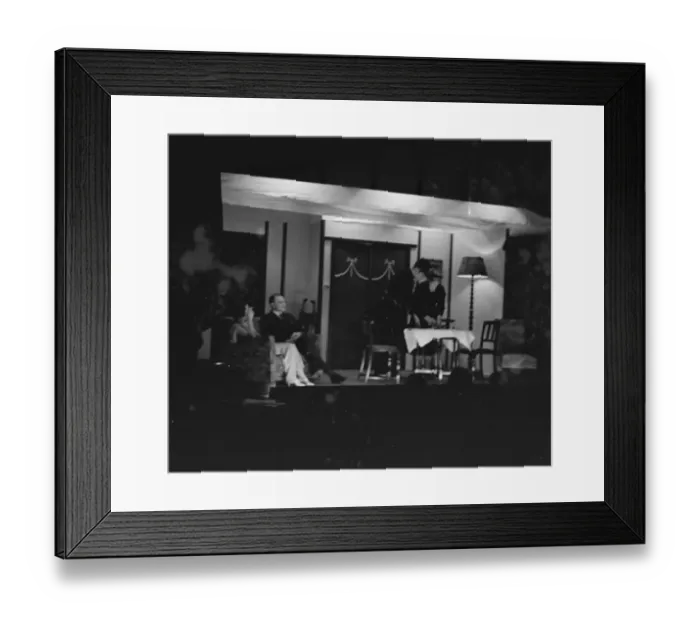Framed Print : The Hartley Players, an amateur dramatic association from Harley, Kent, performing