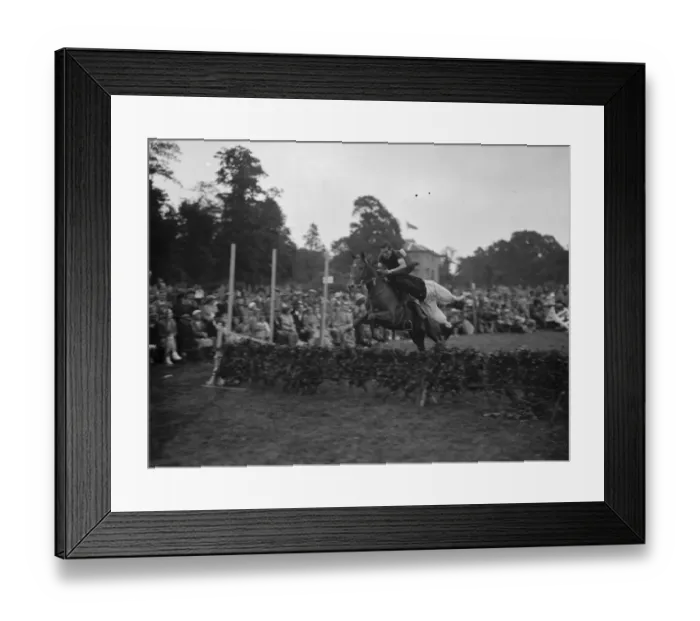 Framed Print : Horse jumping 1937 Framed Print : Horse jumping 1937