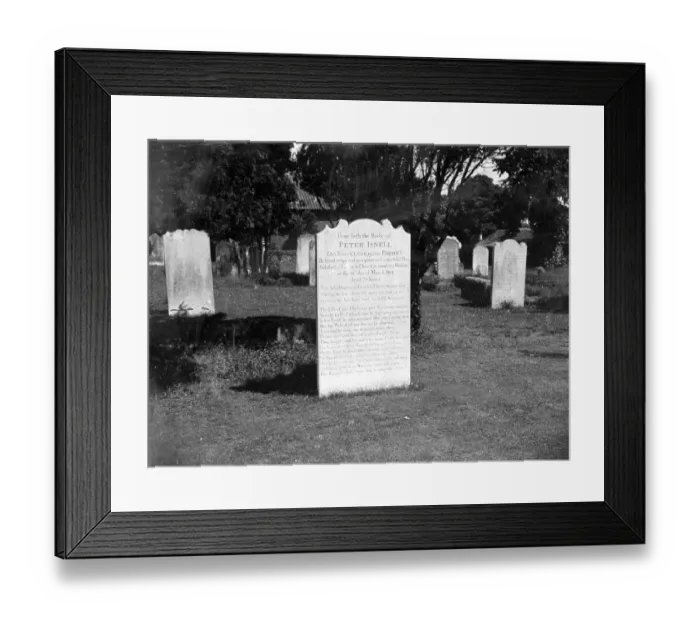 Framed Print : Epitaph in Crayford, Kent. 1933 Framed Print : Epitaph in Crayford, Kent. 1933
