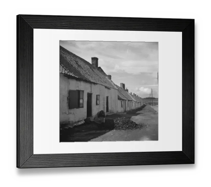 Framed Print : Miners cottages in Northumberland. 1938 Framed Print : Miners cottages in Northumberland. 1938