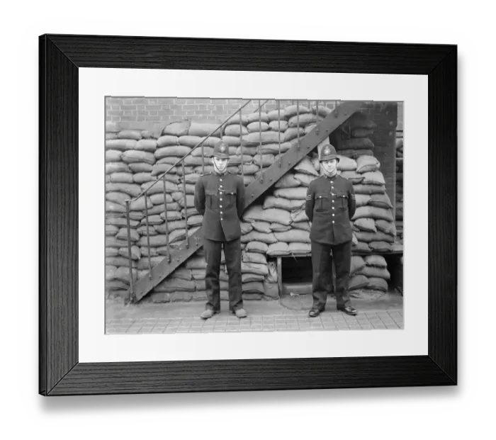 Framed Print : 1940 Police squadron at Shooters Hill, Kent, England. Sgt Anderson Framed Print : 1940 Police squadron at Shooters Hill, Kent, England. Sgt Anderson
