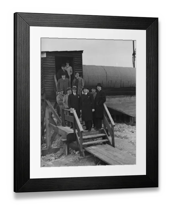 Framed Print : The construction of the Dartford Tunnel, where recently a pilot tunnel was completed Framed Print : The construction of the Dartford Tunnel, where recently a pilot tunnel was completed