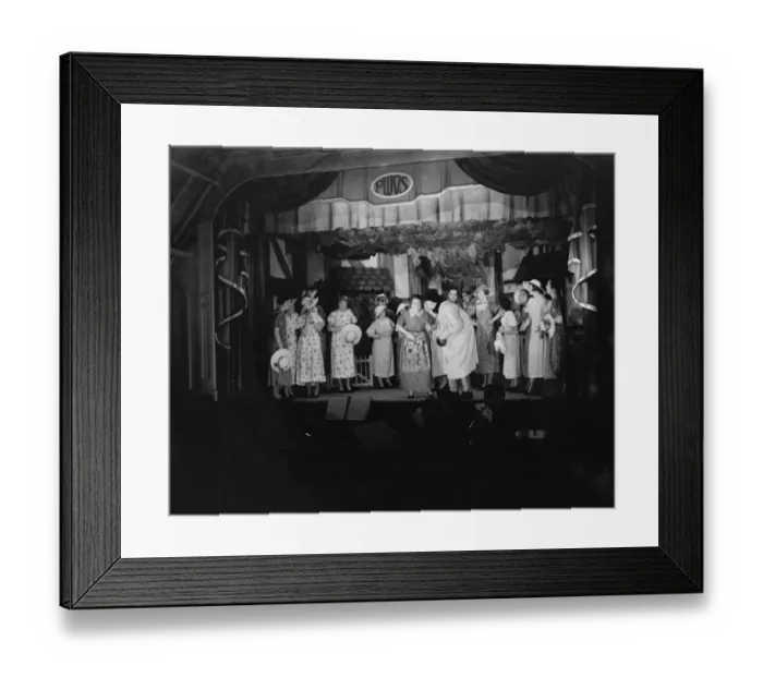 Framed Print : Petts Wood Operatic Society performing on stage. 1936 Framed Print : Petts Wood Operatic Society performing on stage. 1936