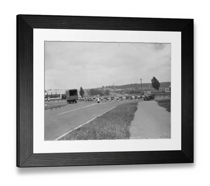 Framed Print : Traffic at Grittalls corner. 1938 Framed Print : Traffic at Grittalls corner. 1938