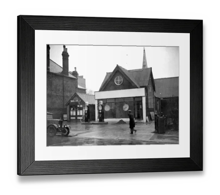 Framed Print : Church Garage (Sidcup) 1934
