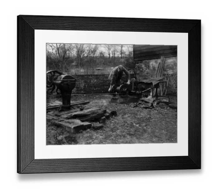 Framed Print : New water well at Fawkham. 1935 Framed Print : New water well at Fawkham. 1935