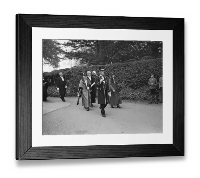 Framed Print : Bexley Charter celebrations ( incorporation as a borough ); The Mayor an the Town Clerk Framed Print : Bexley Charter celebrations ( incorporation as a borough ); The Mayor an the Town Clerk