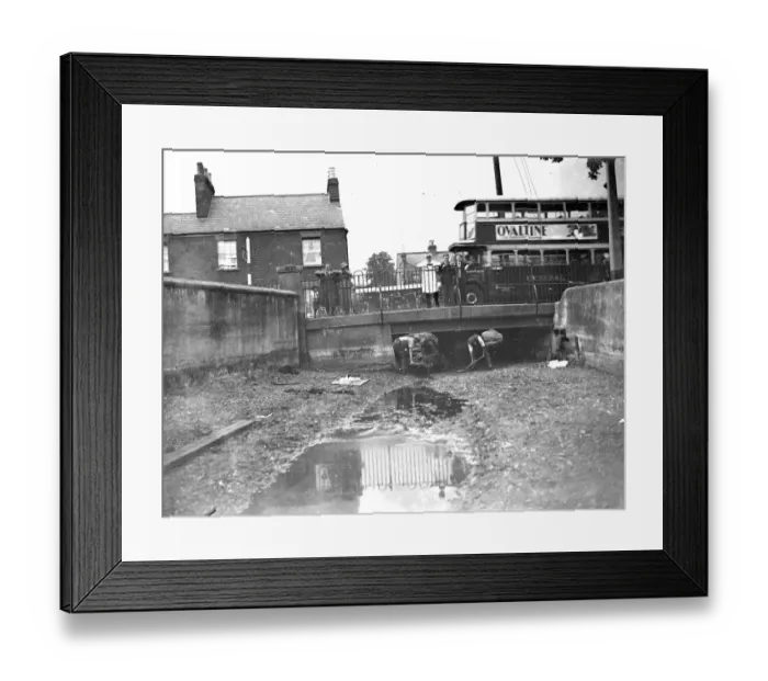 Framed Print : Drought on the River Cray. 1934 Framed Print : Drought on the River Cray. 1934