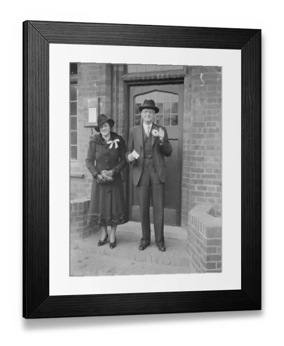 Framed Print : The Conservative Party candidate for the Dartford by - elction, Mr Geoffrey Mitchell Framed Print : The Conservative Party candidate for the Dartford by - elction, Mr Geoffrey Mitchell