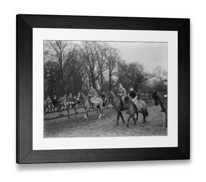 Framed Print : Hurst Riding School at Merton Court. 1937 Framed Print : Hurst Riding School at Merton Court. 1937