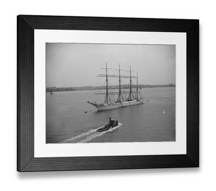 Framed Print : The windjammer Magdalene Vinnen at anchor. 1939 Framed Print : The windjammer Magdalene Vinnen at anchor. 1939