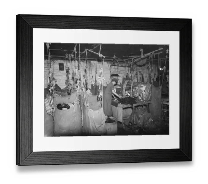 Framed Print : Iron metal and waste merchants. 1937 Framed Print : Iron metal and waste merchants. 1937