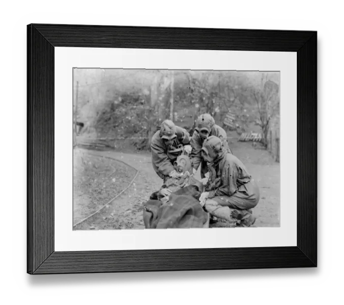 Framed Print : Gas demonstration, in Chislehurst. 1935 Framed Print : Gas demonstration, in Chislehurst. 1935