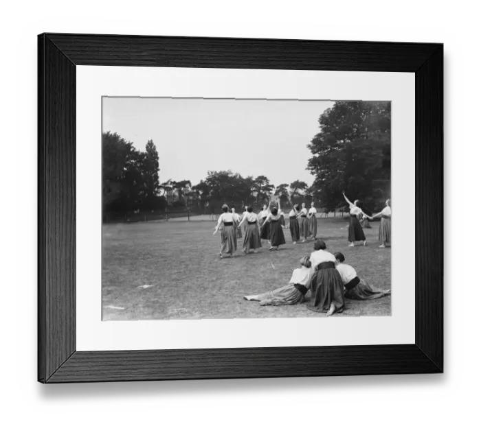 Framed Print : Bergman Osterberg College of Physical Education in Darford, Kent. Girls Hungarian Framed Print : Bergman Osterberg College of Physical Education in Darford, Kent. Girls Hungarian