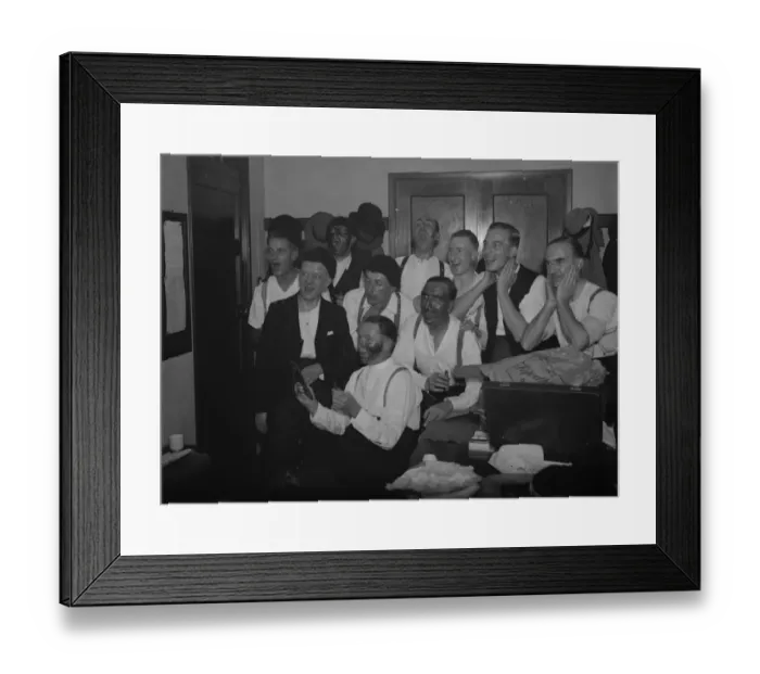 Framed Print : Social Goon party, Days Lane Infant school, Sidcup, Kent. 1937 Framed Print : Social Goon party, Days Lane Infant school, Sidcup, Kent. 1937