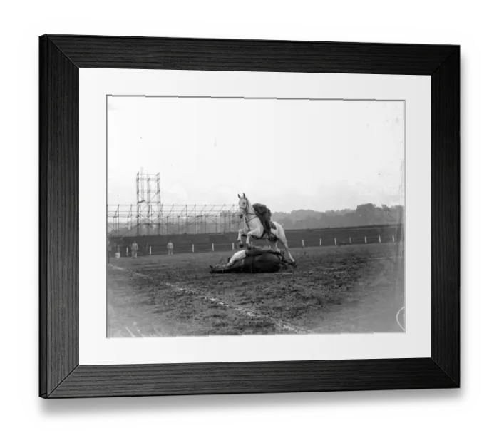 Framed Print : Woolwich Tattoo Trick Riding. 1934