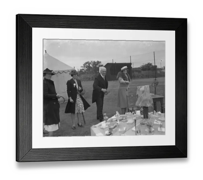 Framed Print : The charity Lifeboat fete in Scadbury, Kent. Sir Waldron Smithers and Mrs Marriot Framed Print : The charity Lifeboat fete in Scadbury, Kent. Sir Waldron Smithers and Mrs Marriot