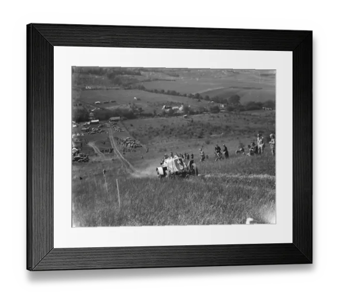 Framed Print : Motor hill climb at Farningham. 26 May 1937 Framed Print : Motor hill climb at Farningham. 26 May 1937