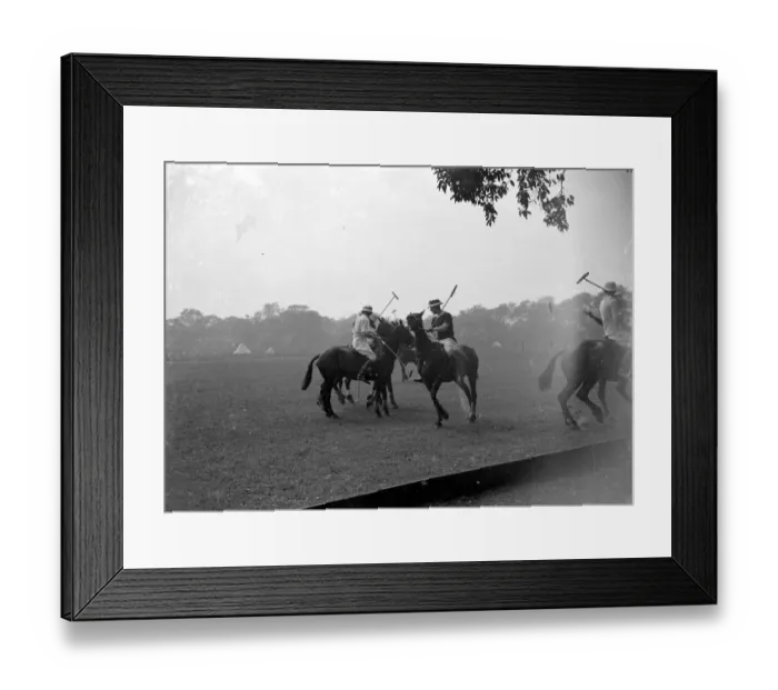 Framed Print : Polo at Chislehurst, Kent. 1934