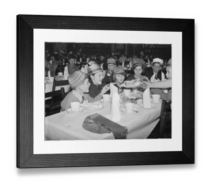 Framed Print : Messrs J E Hall hold a childrens party in Dartford, Kent. 1938 Framed Print : Messrs J E Hall hold a childrens party in Dartford, Kent. 1938