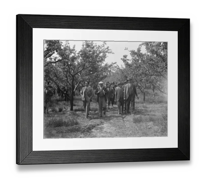 Framed Print : National Farmers Union fruit tour. 1935 Framed Print : National Farmers Union fruit tour. 1935