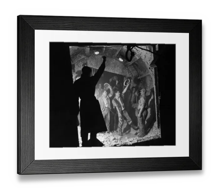 Framed Print : Dartford - Purfleet pilot tunnel completed. The picture shows the scene in Framed Print : Dartford - Purfleet pilot tunnel completed. The picture shows the scene in