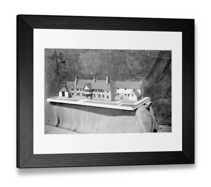 Framed Print : Staplehurst Mat in Kent: Home model by Downton and Son. 1934 Framed Print : Staplehurst Mat in Kent: Home model by Downton and Son. 1934