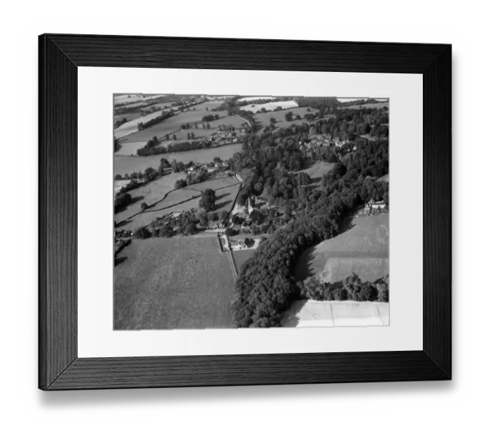 Framed Print : Aerial view of Hever, Kent, England 15 September 1962 Framed Print : Aerial view of Hever, Kent, England 15 September 1962