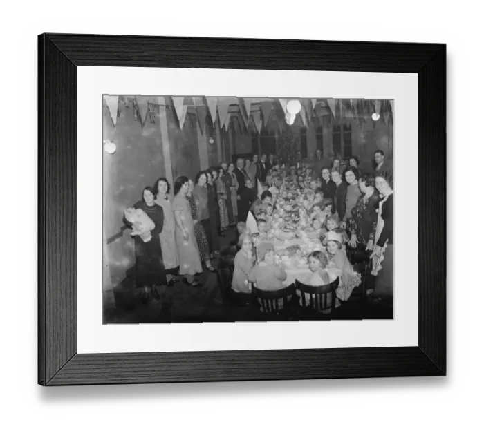 Framed Print : Childrens party at the Ideal Sports Club in Chislehurst, Kent. 1937 Framed Print : Childrens party at the Ideal Sports Club in Chislehurst, Kent. 1937