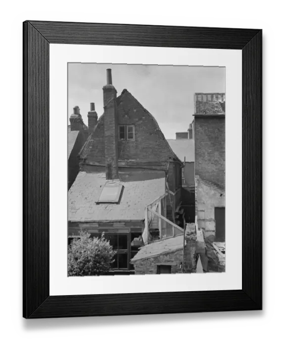Framed Print : A view from the back of buildings on Cray Ford high street that are soon to be demolished Framed Print : A view from the back of buildings on Cray Ford high street that are soon to be demolished