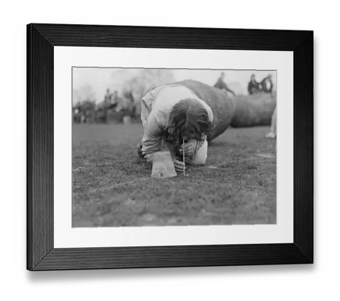 Framed Print : Swanley College sports, obstacle. 1935 Framed Print : Swanley College sports, obstacle. 1935