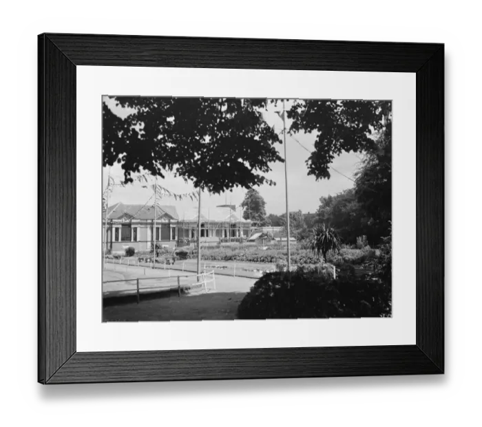 Framed Print : A view of Central Park in Dartford, Kent. 1937 Framed Print : A view of Central Park in Dartford, Kent. 1937