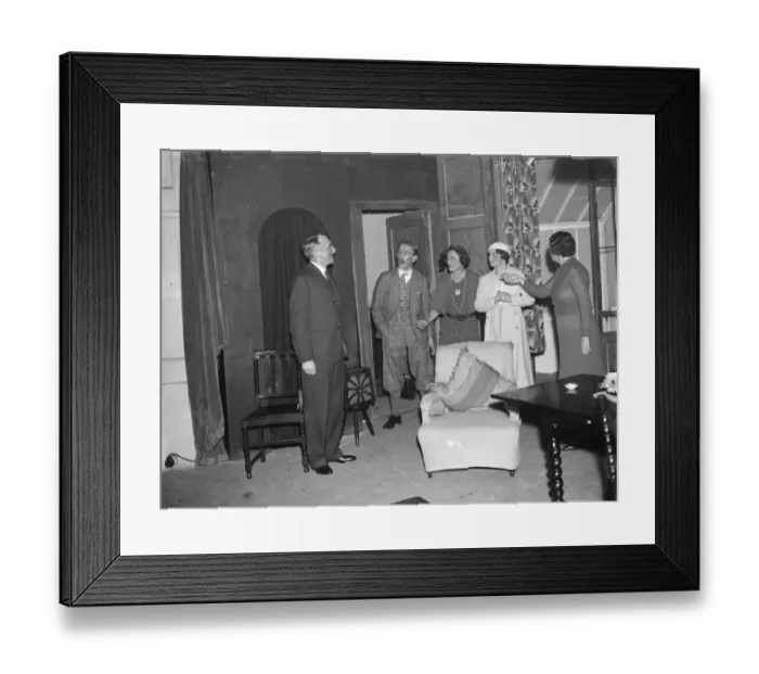 Framed Print : Sevenoaks Players performing. 1936 Framed Print : Sevenoaks Players performing. 1936