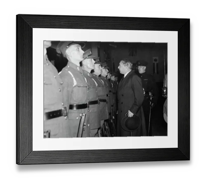 Framed Print : Mr Hore Belisha opens the Territorial Drill Hall in Lamorbey, Kent