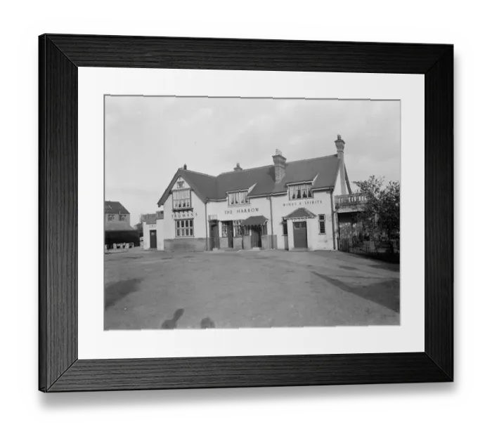 Framed Print : External view of Harrow Inn located in Erith, London. 1938 Framed Print : External view of Harrow Inn located in Erith, London. 1938