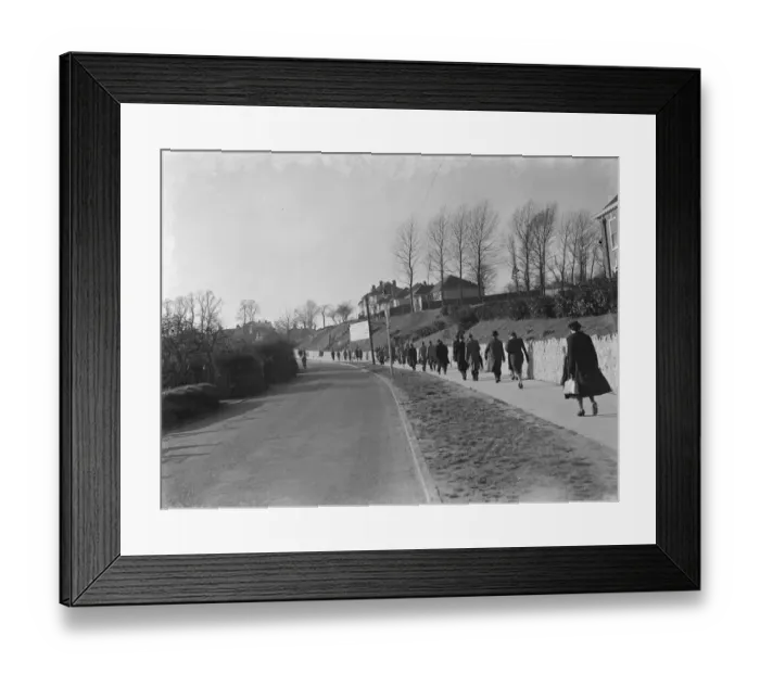 Framed Print : Crofton road in Orpington. On the right can be seen the council offices Framed Print : Crofton road in Orpington. On the right can be seen the council offices