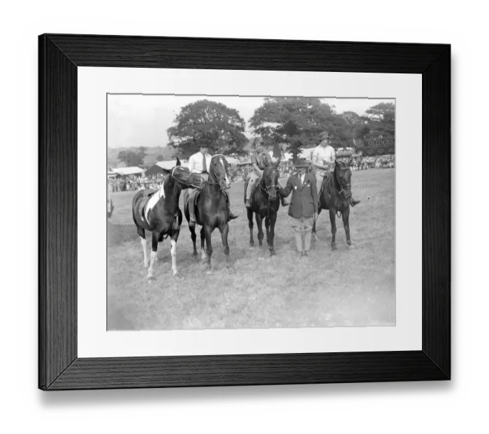 Framed Print : Tunbridge Wells Show. Prizes for jumping. 1934