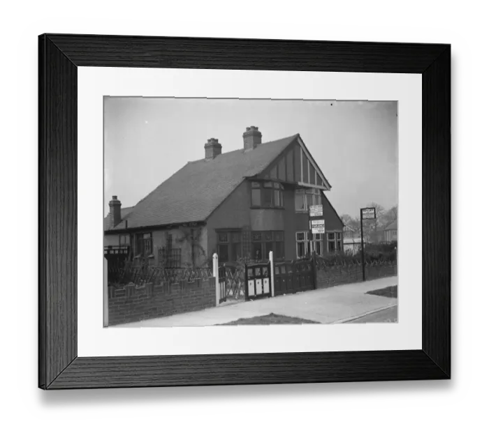 Framed Print : A modern semi - detached house in Sidcup, Kent. 1938 Framed Print : A modern semi - detached house in Sidcup, Kent. 1938