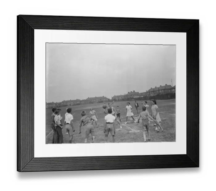Framed Print : Play leadership. Penhill. Circle games. 1937 Framed Print : Play leadership. Penhill. Circle games. 1937