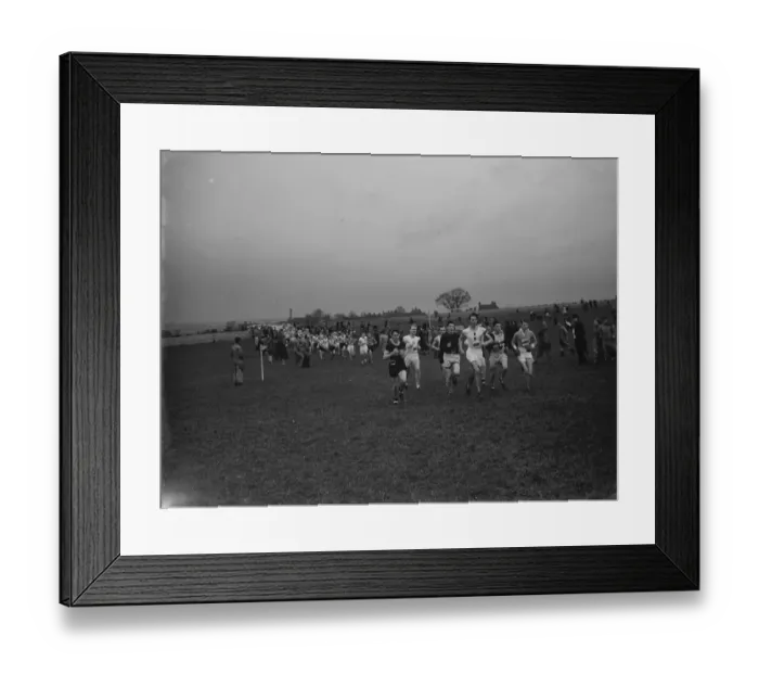 Framed Print : Cross country race Darenth, Kent. 1937 Framed Print : Cross country race Darenth, Kent. 1937
