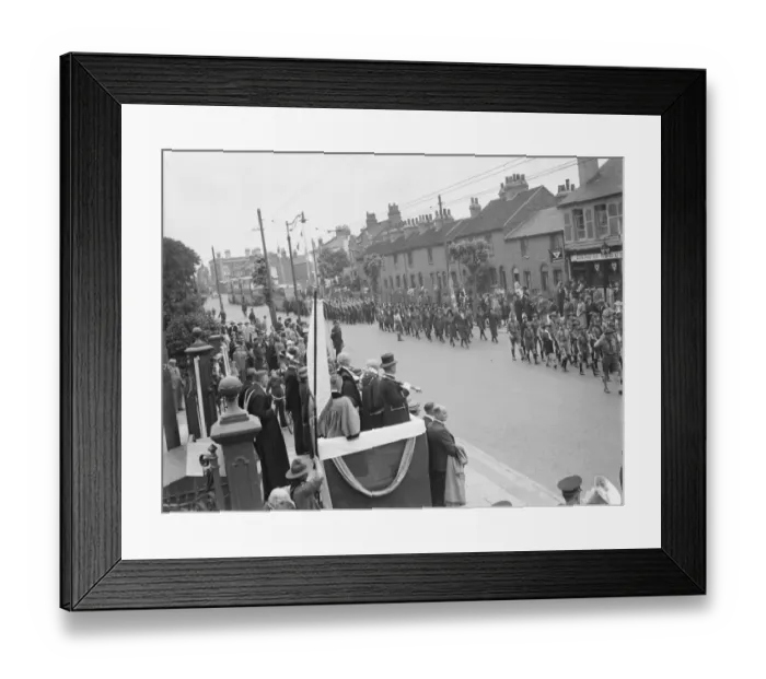 Framed Print : Bexleyheath cvil service parade. 12 June 1939 Framed Print : Bexleyheath cvil service parade. 12 June 1939