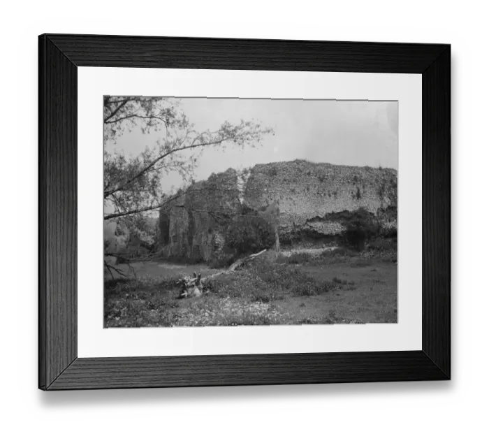 Framed Print : Eynsford Castle an unusually intact Norman castle. 1936 Framed Print : Eynsford Castle an unusually intact Norman castle. 1936