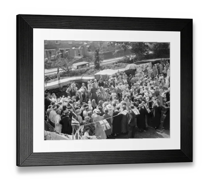 Framed Print : Chislehurst garden party, Kent. 1935 Framed Print : Chislehurst garden party, Kent. 1935