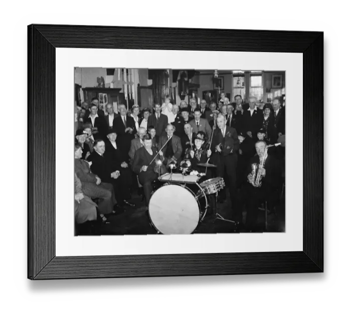 Framed Print : Old Folks Jazzband in Stone, Kent. 1936 Framed Print : Old Folks Jazzband in Stone, Kent. 1936