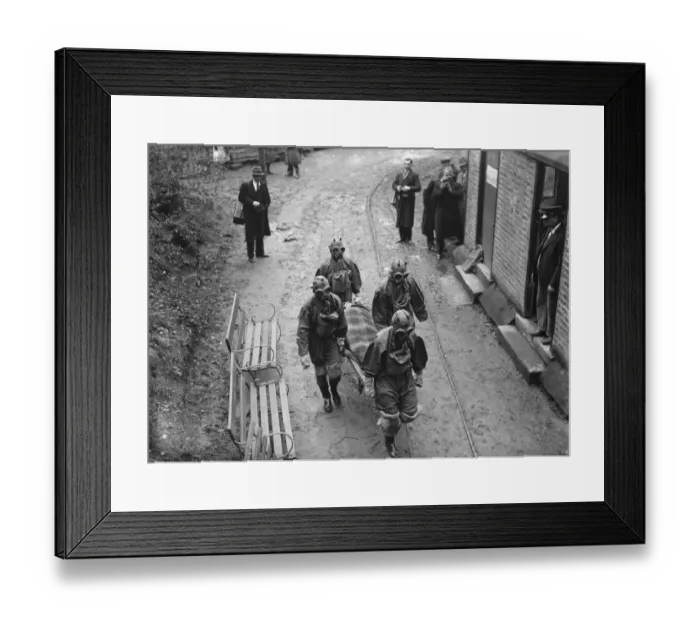 Framed Print : Gas demonstration in Chislehurst, Kent. 1935 Framed Print : Gas demonstration in Chislehurst, Kent. 1935