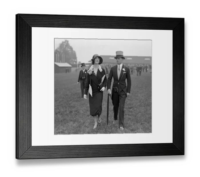 Framed Print : Derby Day at Epsom Racecourse. Sir John and Lady Buchanan Jardine Framed Print : Derby Day at Epsom Racecourse. Sir John and Lady Buchanan Jardine