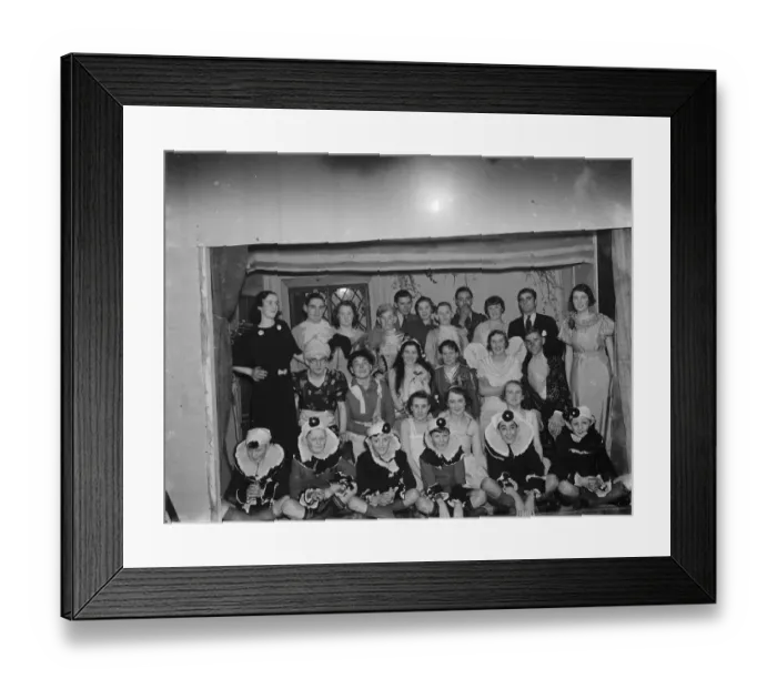 Framed Print : Sidcup Coys Club performing. 1937 Framed Print : Sidcup Coys Club performing. 1937