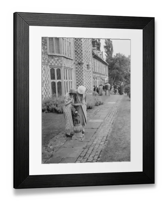 Framed Print : Members of the public in the grounds of Hall Place, Bexley, Kent Framed Print : Members of the public in the grounds of Hall Place, Bexley, Kent